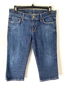 Citizens Of Humanity Bardot Capri Jeans Dark Wash Stretch Y2K